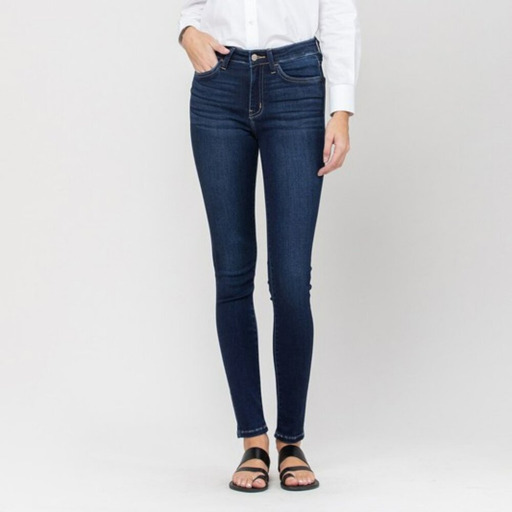 MID RISE ANKLE SKINNY, NON-DISTRESSED Jeans (
